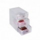 Vinteky® 10x Cajas Almacenaje plegable de plástico Cajón Organizador Transparente envase de la caja para zapatos Apilable Ple
