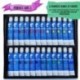 24 Tubos de Pintura de Acuarela de Zenacolor - Pintura de agua de Calidad Superior, Pigmentos no Tóxicos, de Pigmentación Con