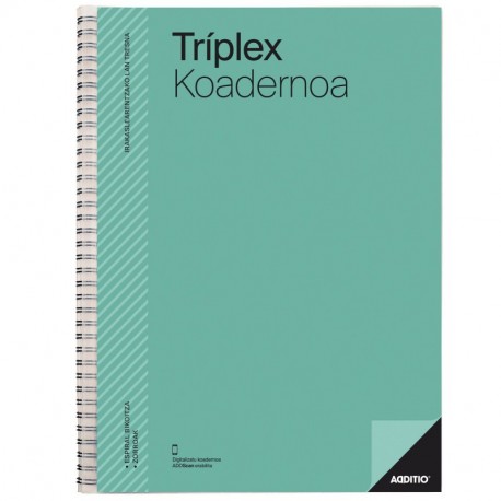 Additio P193 - Cuaderno Tríplex euskera , color verde