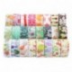 24 Cintas Adhesivas Washi Tape,Colección Decorativa de Cinta Adhesiva, Cinta Para Artesanías de Bricolaje y Envoltorio de Reg