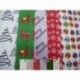 10 hojas de papel de regalo para Navidad, diseño contemporáneo, diseño de copo de nieve, árbol de Navidad, estrellas, bolas, 