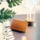 kalibri Tarjetero para Tarjetas de Visita - Billetera con Capacidad para Tarjetas y Dinero en Efectivo - Cartera de Piel auté