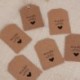 200 x Tarjetas Decorativas de Papel Kraft Etiquetas de Regalo 5,5x4cm para Boda Fiesta Navidad Nota Hechas con amor Made wi