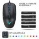 Ratón Gaming, BLADE HAWKS Ratón Gamer Ratón para Juegos con Iluminación RGB 4000 DPI Optico Mouse Gaming Profesional 7 Botón 