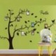 Alicemall Pegatinas de Pared Etiquetas Engomadas PVC Árbol con Hojas y Marcos de Fotos PVC Adhesivas Decorativos para Pared 