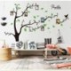 Alicemall Pegatinas de Pared Etiquetas Engomadas PVC Árbol con Hojas y Marcos de Fotos PVC Adhesivas Decorativos para Pared 