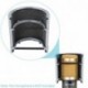 Neewer Arco Micrófono Viento Pop filtro Máscara Escudo para Micrófono Estudio Grabación Acústica + Bandas Elásticas de Goma, 