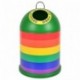 Miniglu World Pride Bandera Mini Contenedor para Reciclado, Plástico Inyectado, Verde, 29x29x46 cm