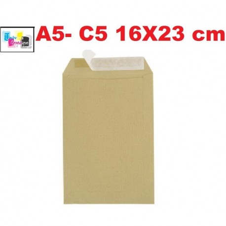 Majuscule-enveloppes Kraft 90g 16x23 Bandes Detachables Ab - Paquet De 50 REF UGPOC5