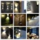 12W LED Apliques De Pared Modernos En Acero, Lamparas Exterior Impermeable IP65 Lamparas para Dormitorios, Salon, Comedor Jar