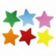 131788 - Set de figuras de estrella de goma eva, 36 unidades, colores variados, especial para manualidades