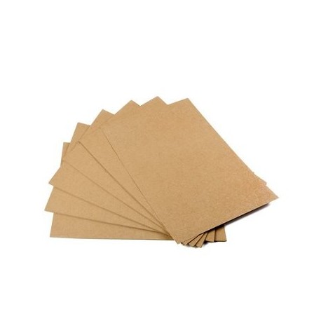 Papel de estraza, 50 hojas, DIN A5, cartón natural, alta calidad, marrón natural, de 260 g, de calidad