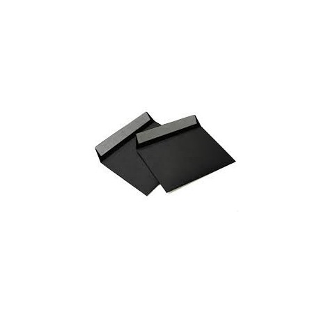 De 100 Enveloppes C6 114 x 162 mm Noir 120 g/m² sans fenêtre Patte autocollante Article 514 A 