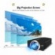 Proyector LED, Artlii Mini Proyector Portatil 1600 Lúmens,800x480 WVGA,Consigue una Imagen de 100”, con Cable HDMI/AV Gratis,