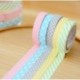 JUNGEN 5 Rollos Washi Tape Arco Iris Lindo Cinta Adhesivas Sticky Washi Cinta Etiquetas engomadas Decorativas para los Libros