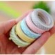 JUNGEN 5 Rollos Washi Tape Arco Iris Lindo Cinta Adhesivas Sticky Washi Cinta Etiquetas engomadas Decorativas para los Libros