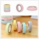 JUNGEN 5 Rollos Washi Tape Arco Iris Lindo Cinta Adhesivas Sticky Washi Cinta Etiquetas engomadas Decorativas para los Libros