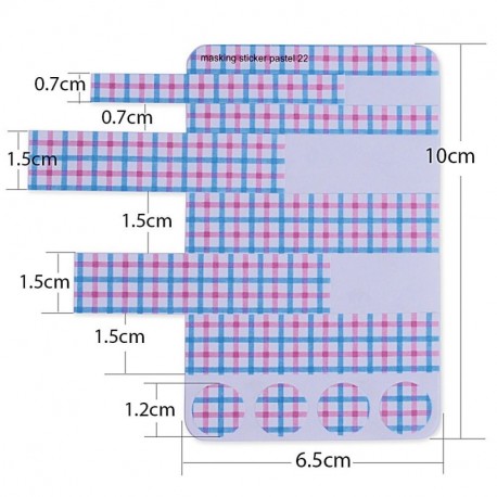  Pack 81 hojas Etiquetas Adhesivas Pegatina Papel Scrapbooking Engomada Decoración Sticker Masking Tape Calendario Album de 