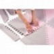 LuBabymats - Alfombra puzzle infantil para bebés de Foam EVA , suelo extra acolchado para niños, color rosa y gris