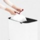 Brabantia Bo Touch Bin Cubo de Basura, Acero Inoxidable, Blanco, 11 + 23 litros