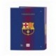 Futbol Club Barcelona Carpeta Folio 4 Anillas Lomo Ancho, 270 x 60 x 330 mm SAFTA 511729657 