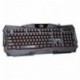 Marvo K655 - Teclado Multimedia para Gaming con retroiluminación QWERTY Inglés Color Negro y Rojo