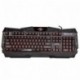 Marvo K655 - Teclado Multimedia para Gaming con retroiluminación QWERTY Inglés Color Negro y Rojo