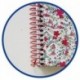 Oxford Floral - Pack de 5 cuadernos en espiral, tapa extradura, A4+