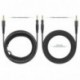 Neewer Auriculares de Monitor Giratorios Dinámicos con Controlador de Megáfono de 50 mm,3 metros de Cable Recto y en Espiral 
