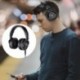 Neewer Auriculares de Monitor Giratorios Dinámicos con Controlador de Megáfono de 50 mm,3 metros de Cable Recto y en Espiral 