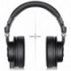 Neewer Auriculares de Monitor Giratorios Dinámicos con Controlador de Megáfono de 50 mm,3 metros de Cable Recto y en Espiral 