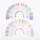 Exerz GL60 Set de 60 esferos de gel de colores en cubeta PVC, esferos con bolígrafo de tinta fina, incluye esferos con tonos 