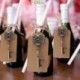 SHUNING 50pcs Favores de la boda esqueleto abrelatas de botella con Escort tarjeta de la etiqueta y la cuerda para invitados 
