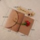 10pcs 10.5x7cm Tarjeta de Felicitación Papel Kraft Sobres Pequeños Navidad Fiesta Boda con Flores Secas Postal para Regalo C