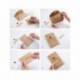 10pcs 10.5x7cm Tarjeta de Felicitación Papel Kraft Sobres Pequeños Navidad Fiesta Boda con Flores Secas Postal para Regalo C