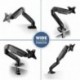 ONKRON Soporte para monitor en escritorio de 13" - 27" pulgadas Brazo articulado PC Monitor LED LCD OLED