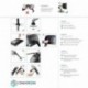 ONKRON Soporte para monitor en escritorio de 13" - 27" pulgadas Brazo articulado PC Monitor LED LCD OLED