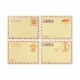 Zhi Jin Lot de 100 enveloppes vintage, motif poste aérienne, lettre enveloppes, coffret cadeau pour poster carte de vœux, de 