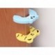 LAAT: topes de puerta con motivos de animales de colores, para evitar el aplastamiento de los dedos, 8 unidades.