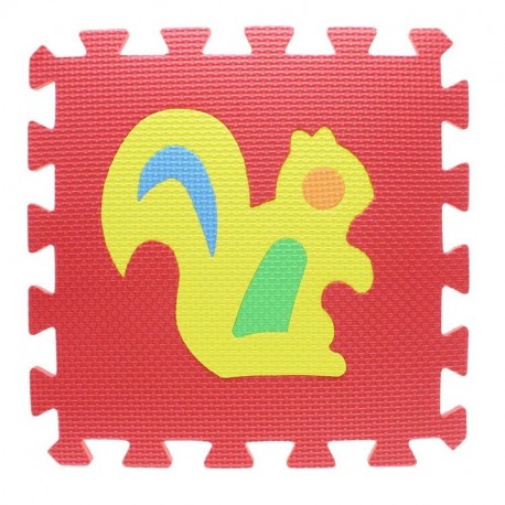 VANKER 1 Pieza Alfombra Puzzle 32 x 32 cm de Espuma EVA Goma Espuma Estera Juego Puzzle Animal, transporte, fruta y número c