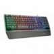 Trust Gaming GXT 860 Thura - Teclado Gaming LED Semi mecánico, Color Negro