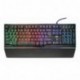 Trust Gaming GXT 860 Thura - Teclado Gaming LED Semi mecánico, Color Negro