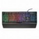 Trust Gaming GXT 860 Thura - Teclado Gaming LED Semi mecánico, Color Negro