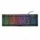 Trust Gaming GXT 860 Thura - Teclado Gaming LED Semi mecánico, Color Negro