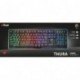 Trust Gaming GXT 860 Thura - Teclado Gaming LED Semi mecánico, Color Negro