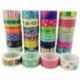 Unicoco 10 Cintas Adhesivas Decorativa Colores Surtidos para DIY Kawaii Cinta de Dibujos Animados