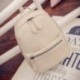 ESAILQ Bolsos Mochila de Universitarias Peque Casual Cure para Adolescentes Mujer Niñas Estudiantes Beige 