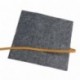 NUOLUX 2pcs Roll Up Felt lápiz titular de la pluma organizadores escuela estacionaria suministros bolsa bolsa de almacenamien