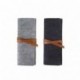 NUOLUX 2pcs Roll Up Felt lápiz titular de la pluma organizadores escuela estacionaria suministros bolsa bolsa de almacenamien