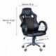 Silla Gaming Ejecutiva Giratoria Altura ajustable Oficina Escritorio con Diseño ergonómico Respaldo alto Reposabrazos Tapizad